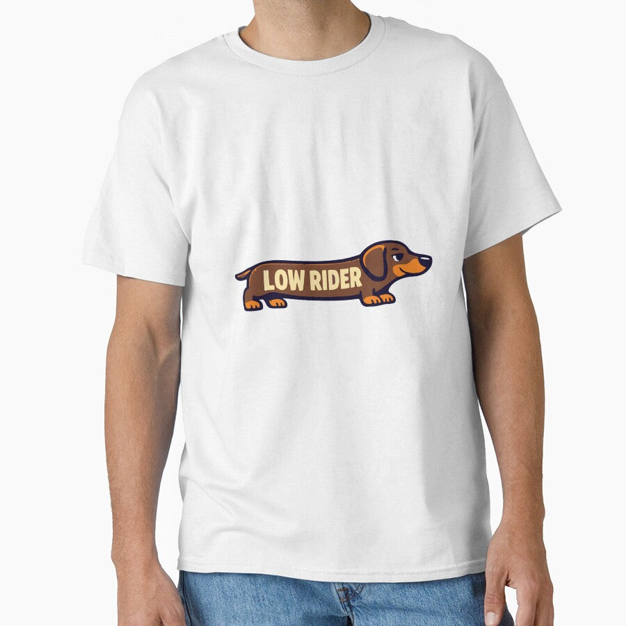 Low Rider Dachshund – Bold Funny Wiener Dog Design by EvolvCustoms