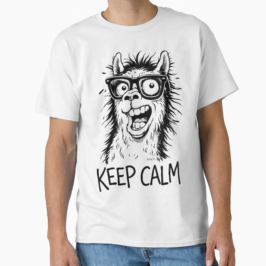 Keep Calm – Funny Llama Illustration with Attitude by majesty-prints