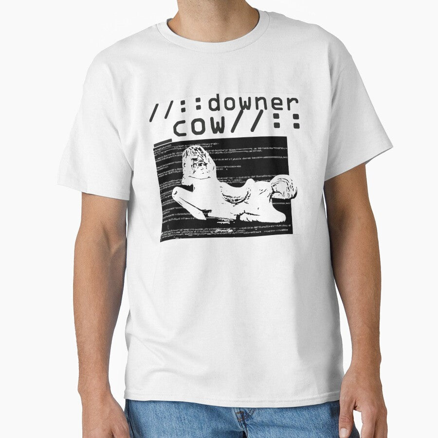 downer cow band t shirt pony edition by GlitchScape