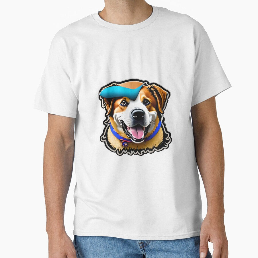 Happy Dog ​​with Funny Disguises Sticker by TopStickerShop