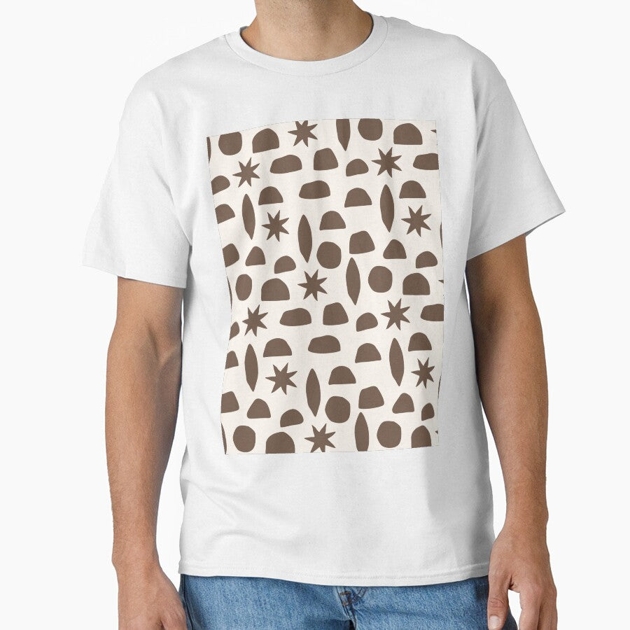 EARTHY BOHO HENRI MATISSE BROWN ON CREAM by blomastudios