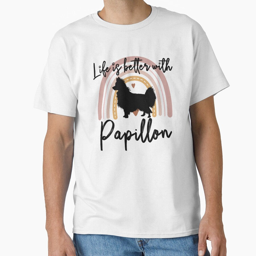 Papillon Dog Rainbow Aesthetic Boho by rafaeltto