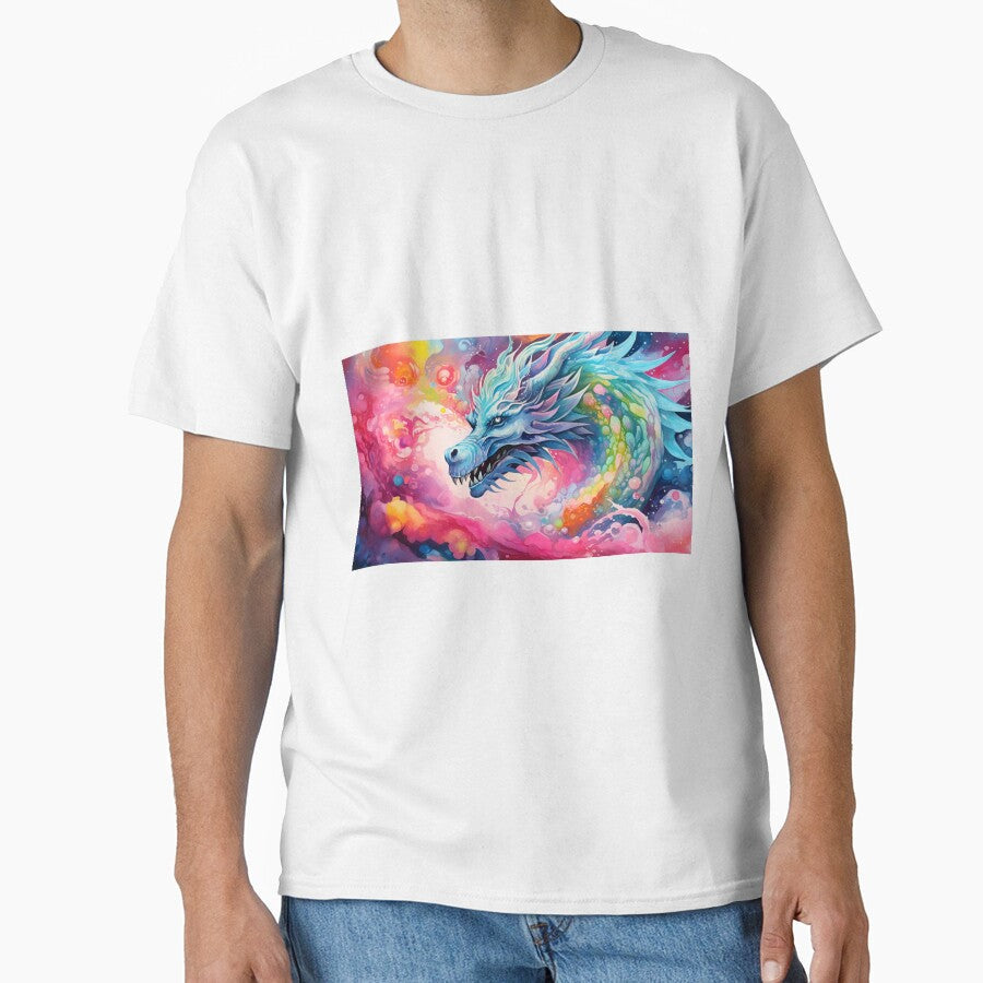 Fantasy Watercolor - Rainbow Magic Dragon by Fantasy Masterpiece
