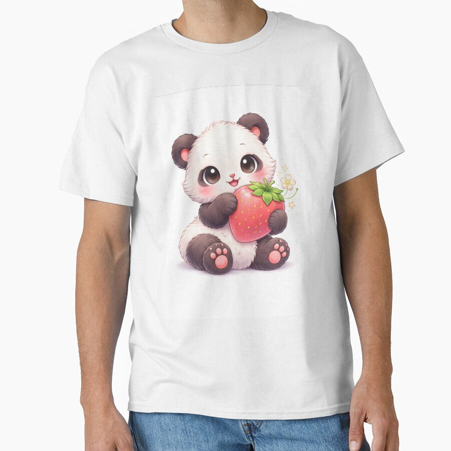 Kawaii Strawberry Panda – Cute Fruit Friend by kimkosovo
