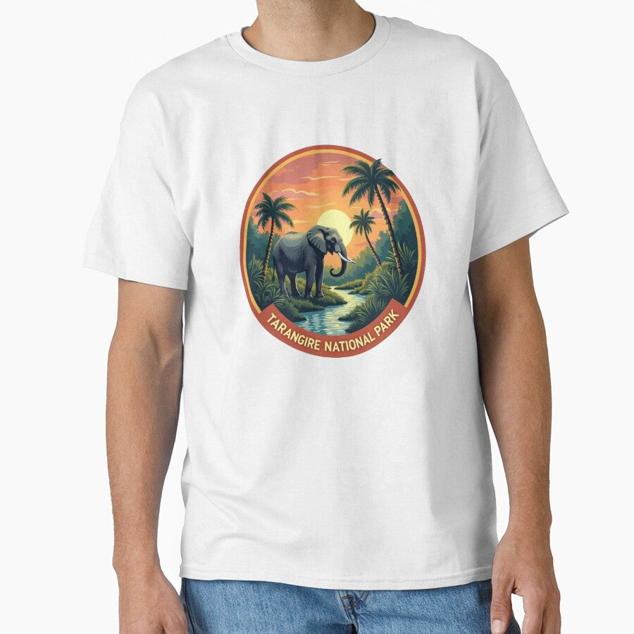 Vintage Tarangire National Park Travel Badge by JaksaDesignHub