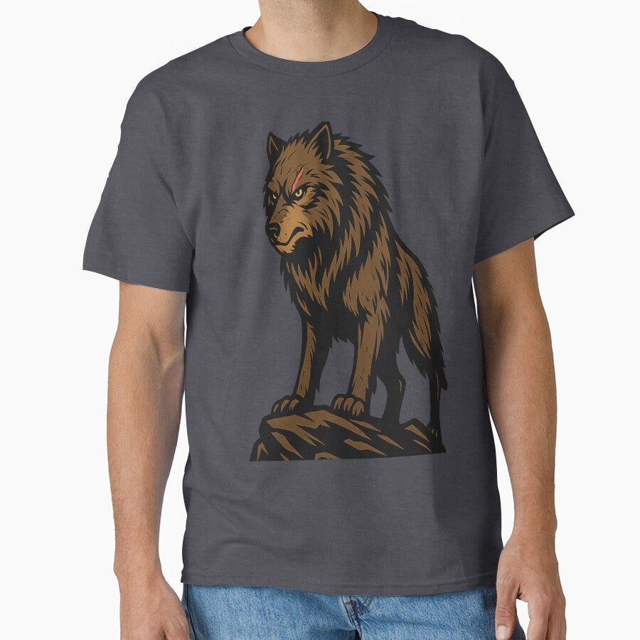 Dire Wolf Alpha – Fierce Wilderness Warrior by Jenus Apparel Co
