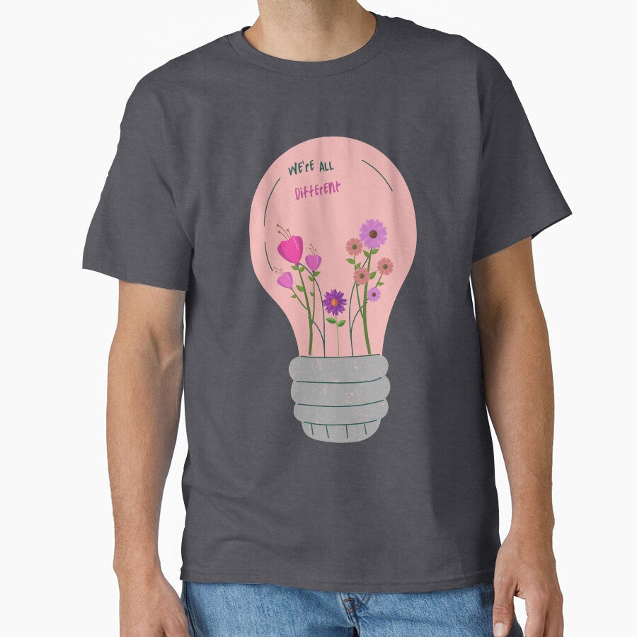 We're All Different - Light Bulb Design by hopescoliosis