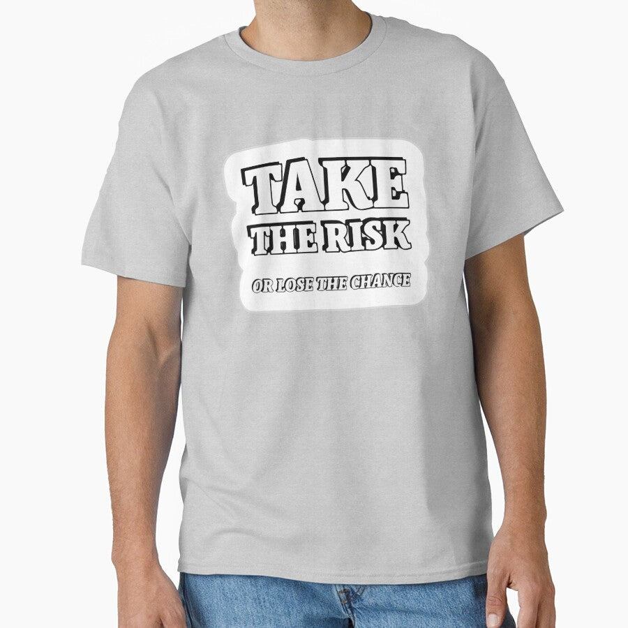 Take The Risk Or Lose The Chance Sticker by CartheArtwork