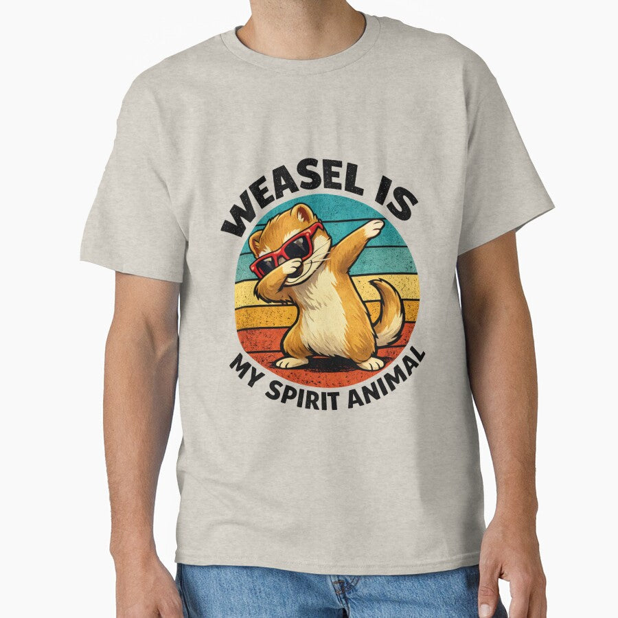 Weasel Is My Spirit Animal – Funny Retro Cute Weasel by SFD101