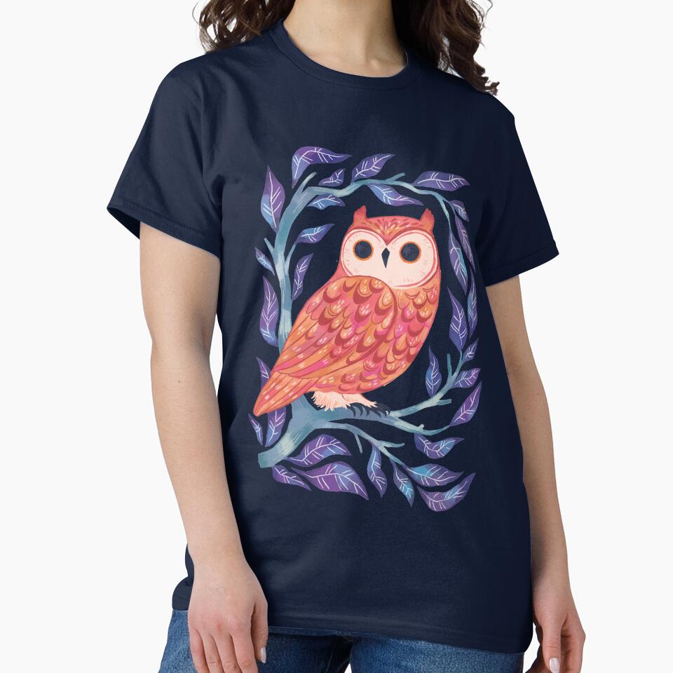 Owl Sitting In A Tree by michelledraws