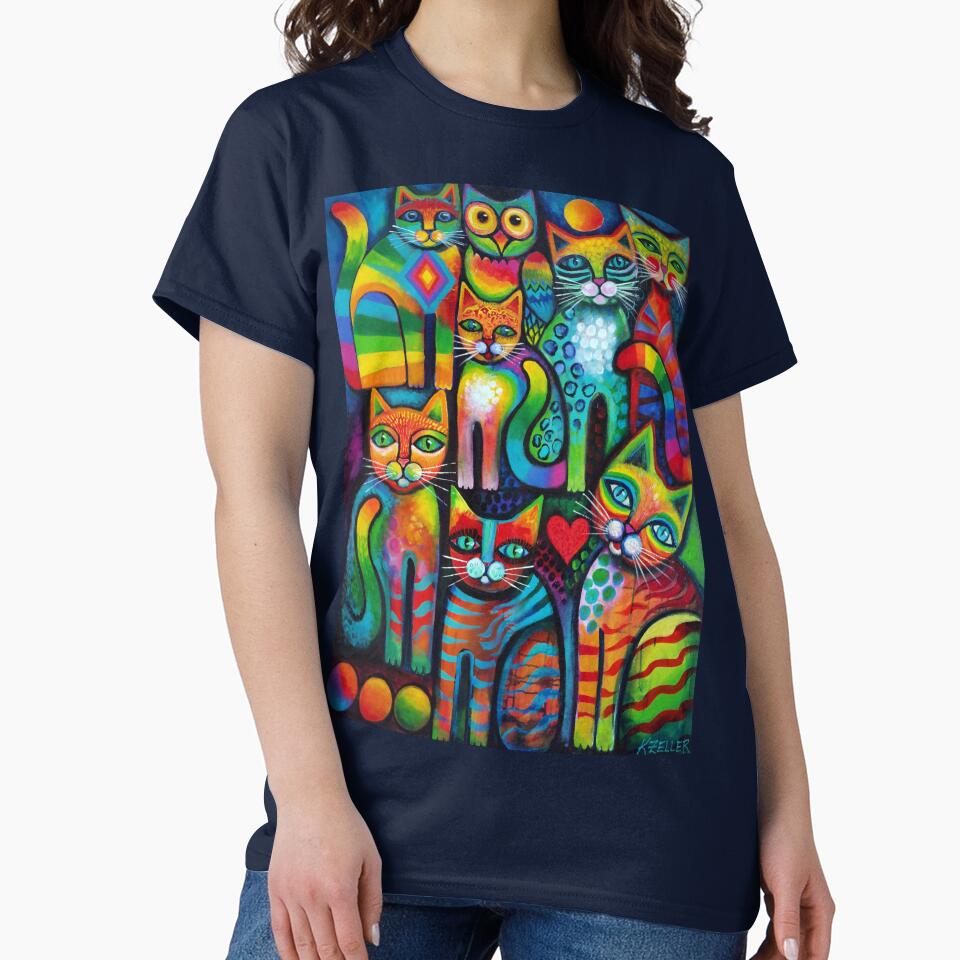 Owl and pussicats by Karin Zeller