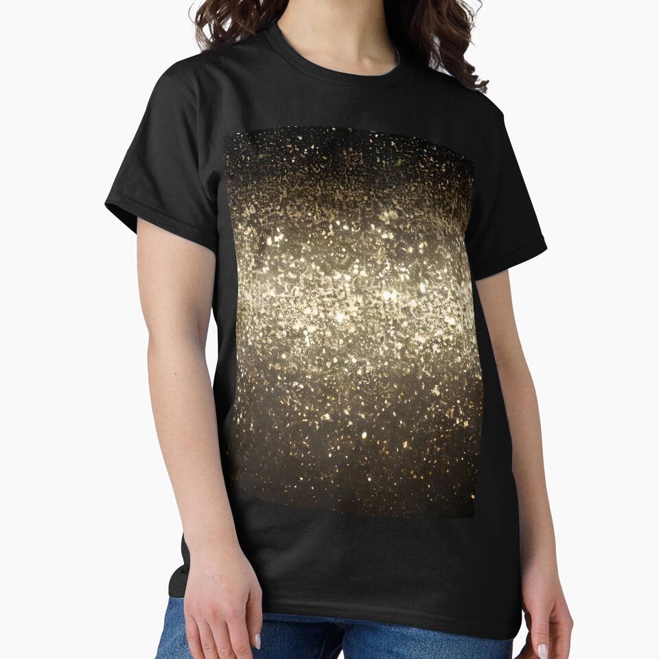Printed image of golden glitter and sequins v4 by JaReVa