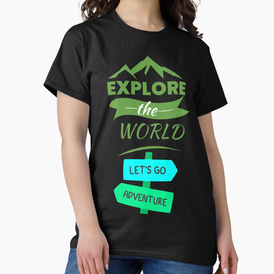 Explore the World Printed Graphic T-Shirt by KARSCORP