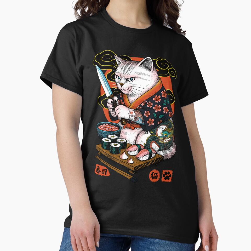 The Cat and The Sushi by Arinesart