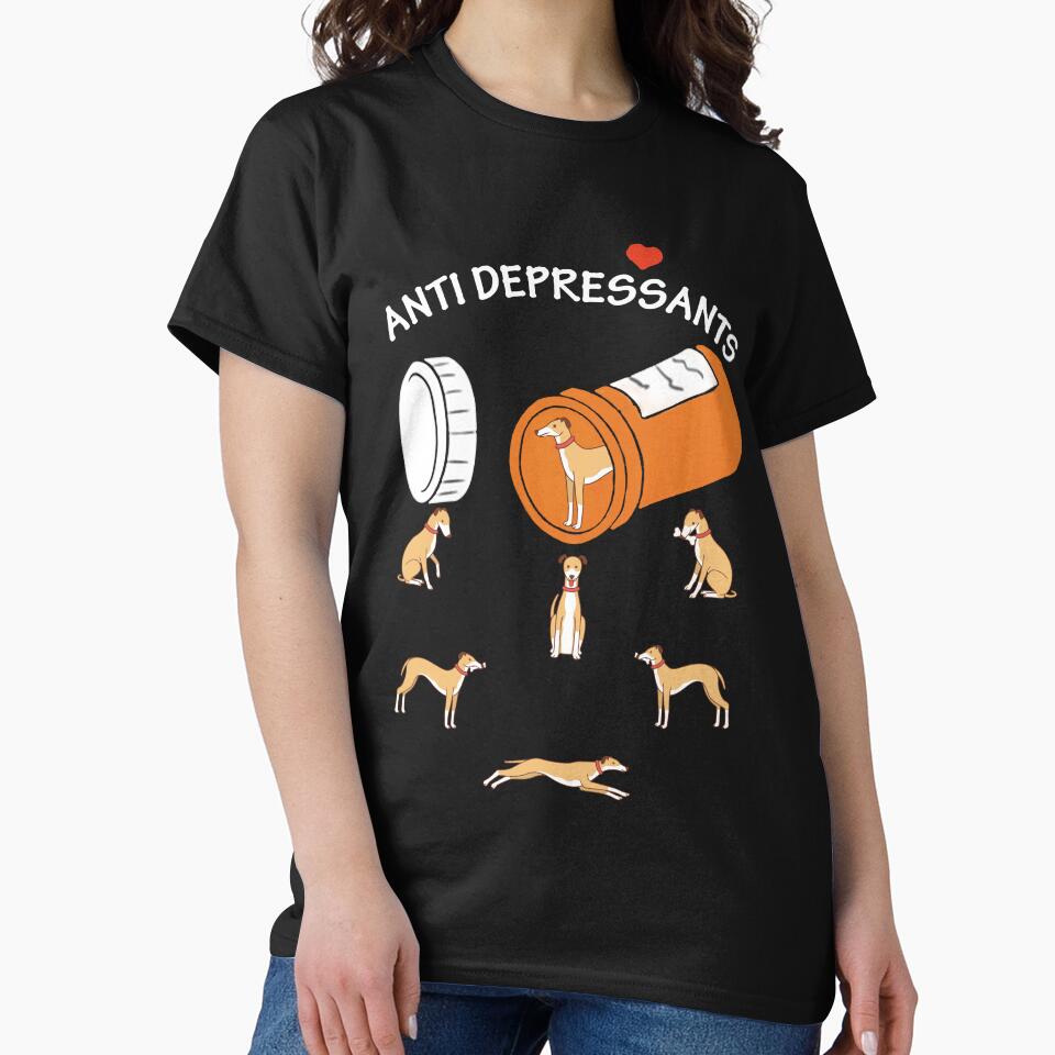 Antidepressant Whippet dog Lovers by Unique-Tees