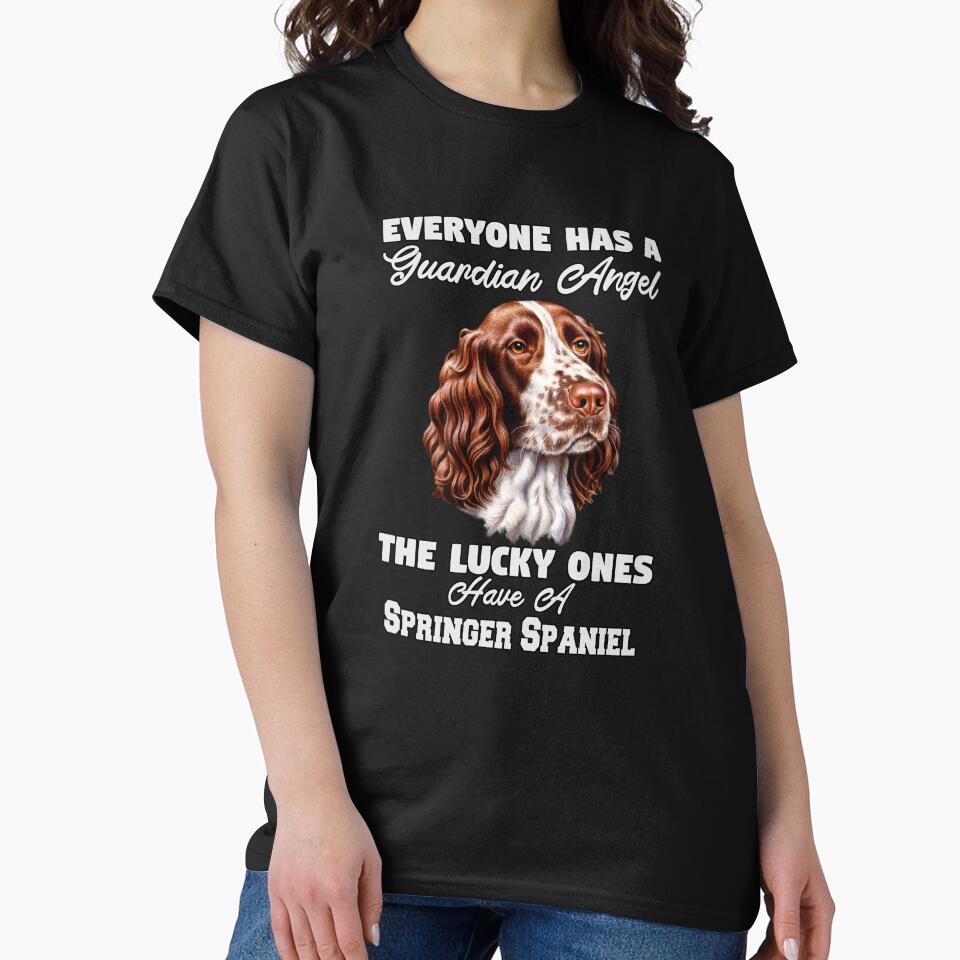 Springer Spaniel Dog Owner Gifts Everyone Has A Guardian Angel by fantasticdesign