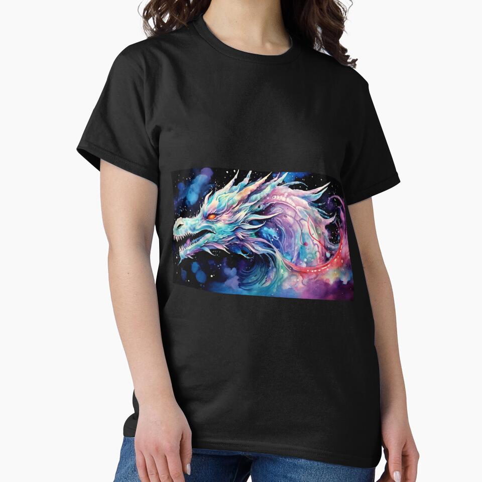Dark Fantasy Watercolor - Cosmic Dragon by Fantasy Masterpiece