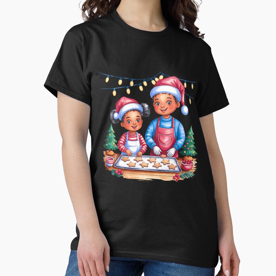 Black Santa Christmas Watercolor – Festive Holiday Illustration by artedigital99