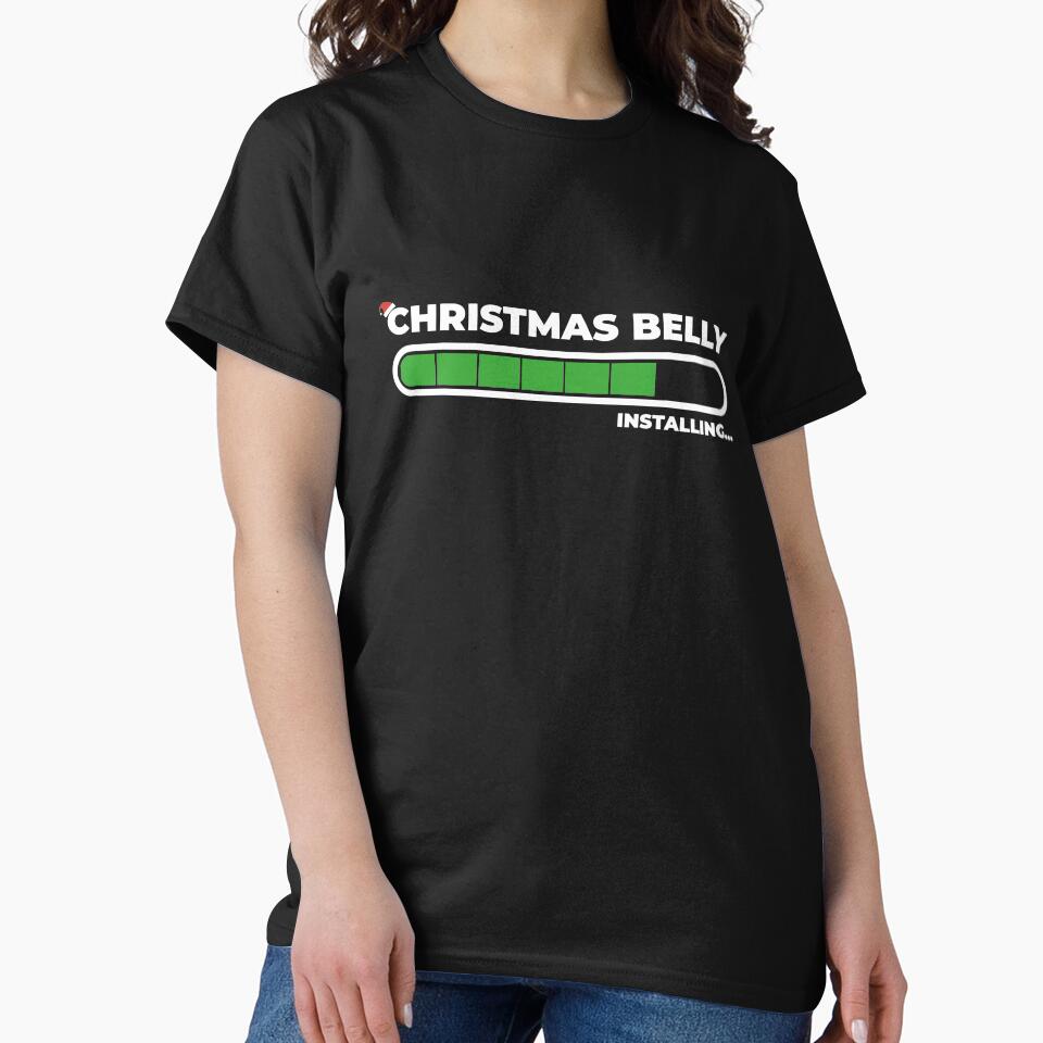 Christmas Belly Training Xmas Geek Nerdy Ironic by RJ-Art