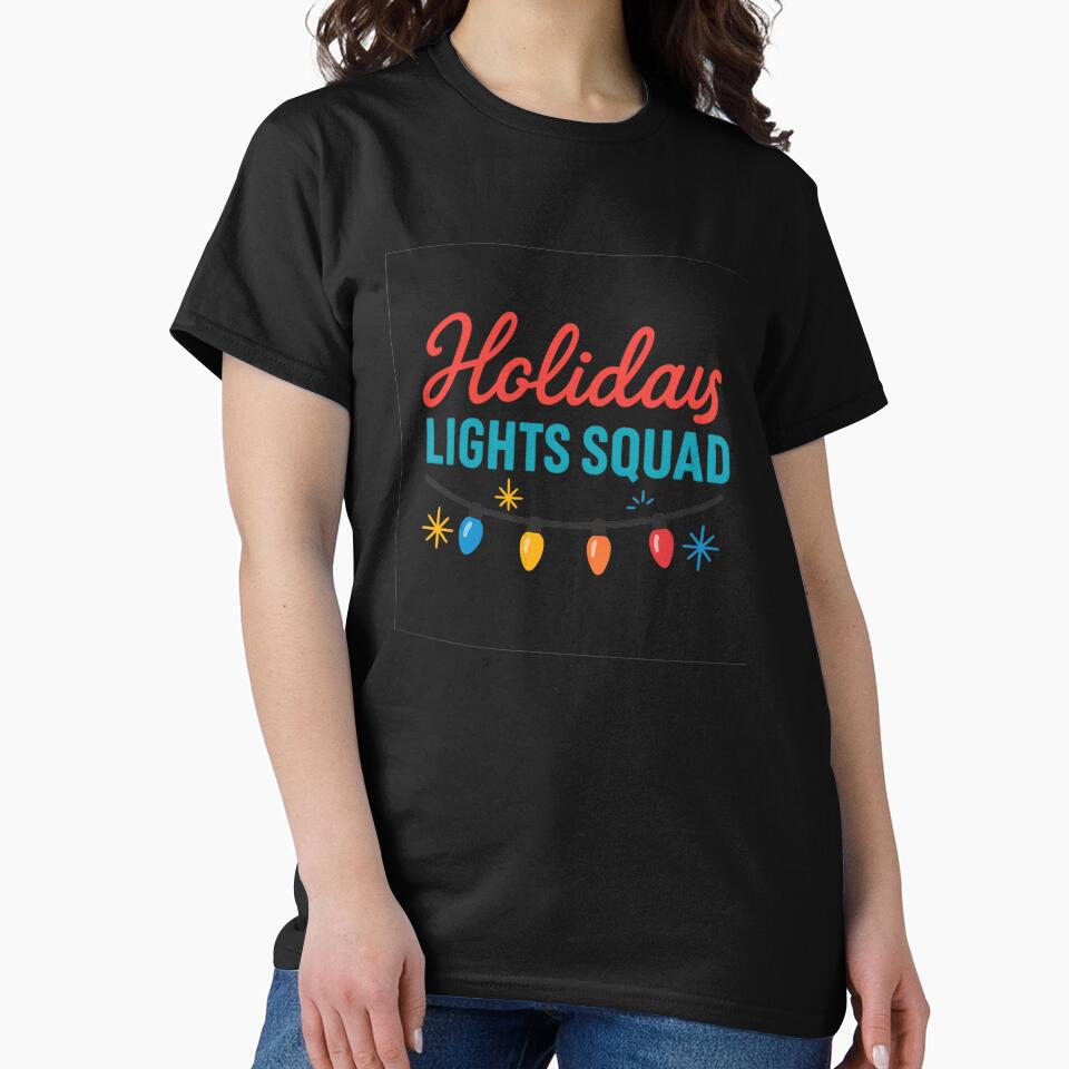 Holiday Lights Squad – Festive Christmas String Lights Design by DailyDrivesct