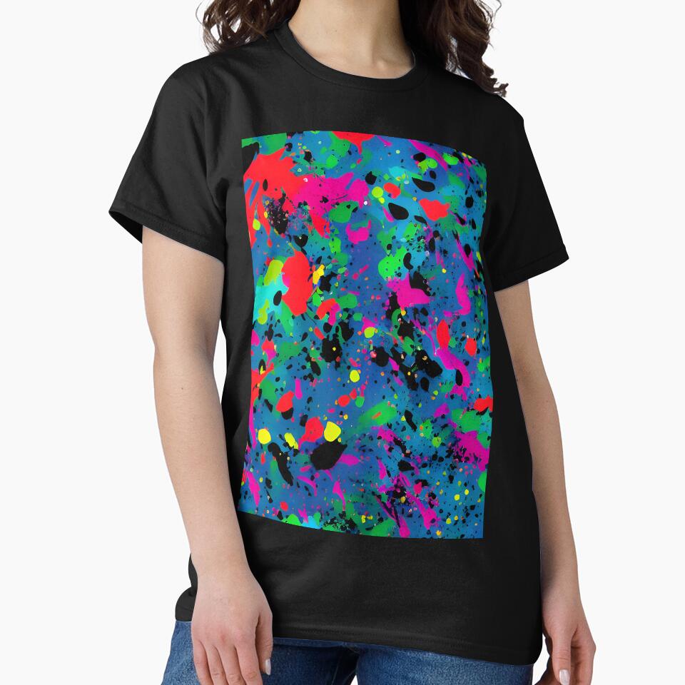 Printed image of paint splatters v4 by JaReVa