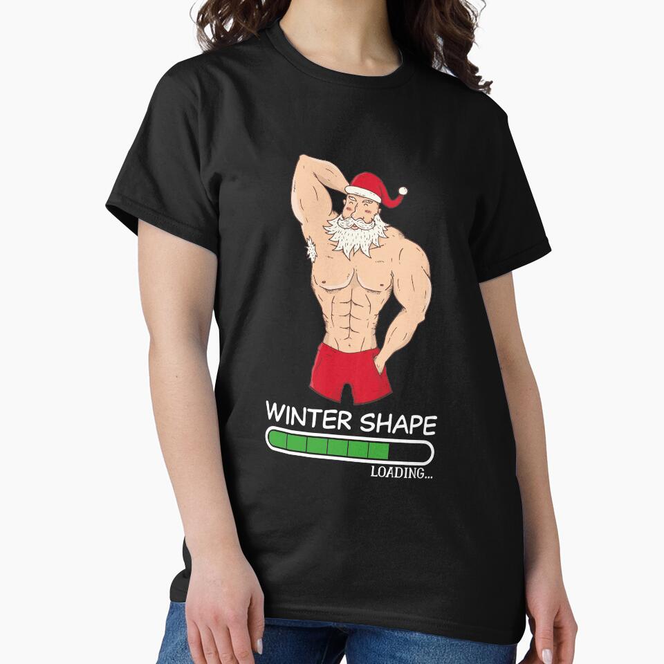 Winter Shape Training Xmas Geek Nerdy Ironic by RJ-Art