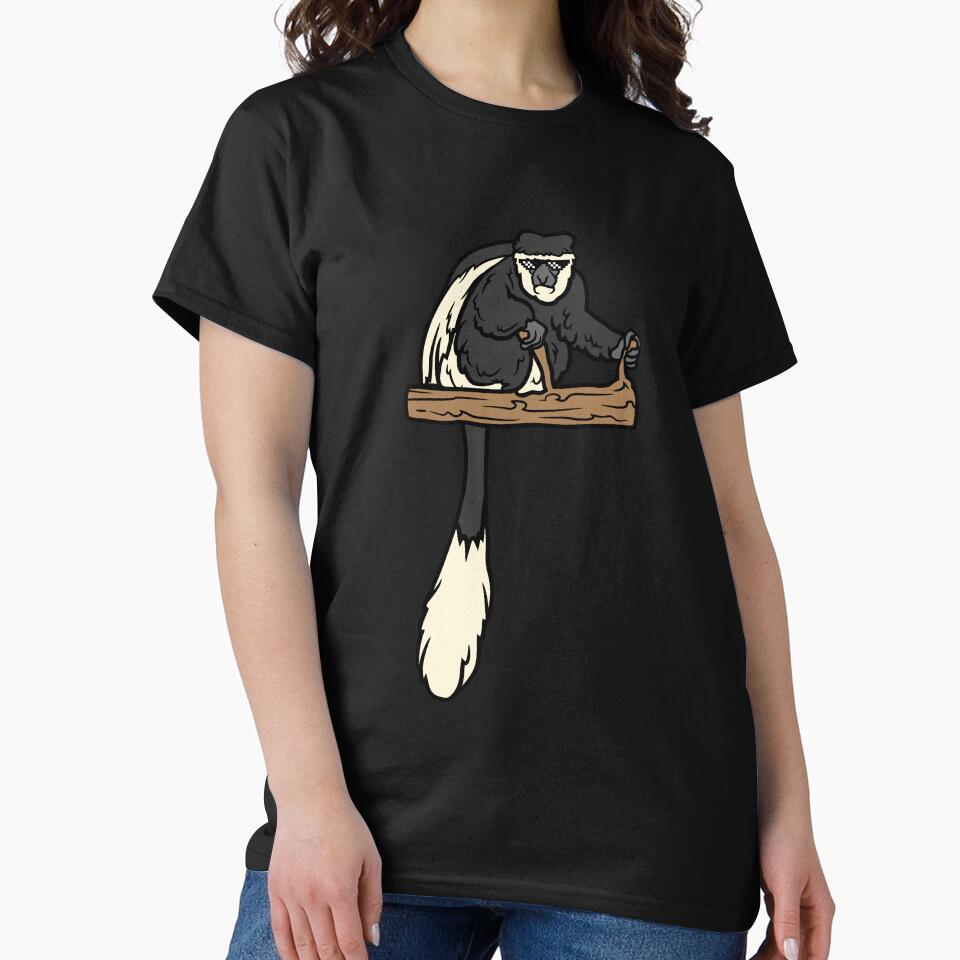 B is for Black and White Colobus by freakystickey