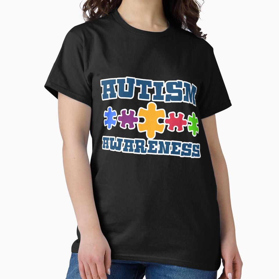 Colorful Puzzle Autism Awareness Novelty Gift by TTFMerch