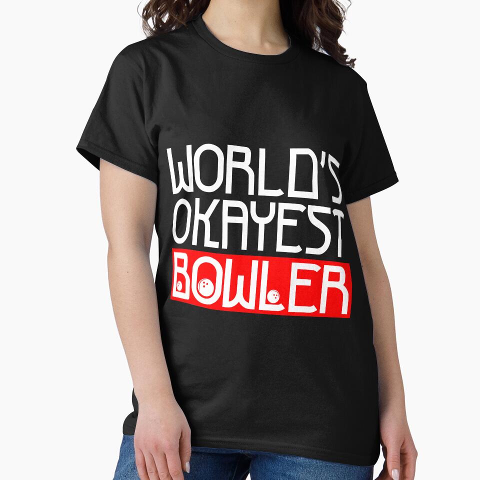 Worlds Okayest Bowler Funny Novelty by BundlerVq