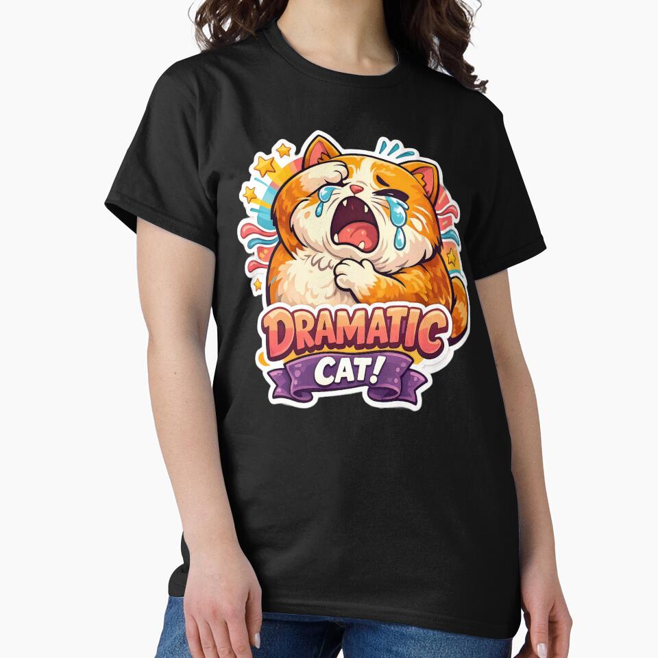 Funny Humorous Dramatic Crying Cartoon Cat Reaction Art by possibilitees