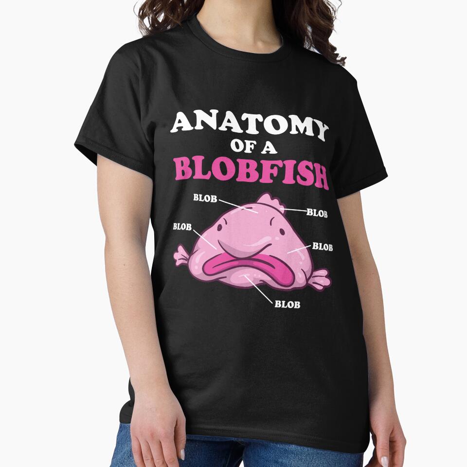 Anatomy Of A Blobfish | Funny Ugly Fish Meme by BornDesign