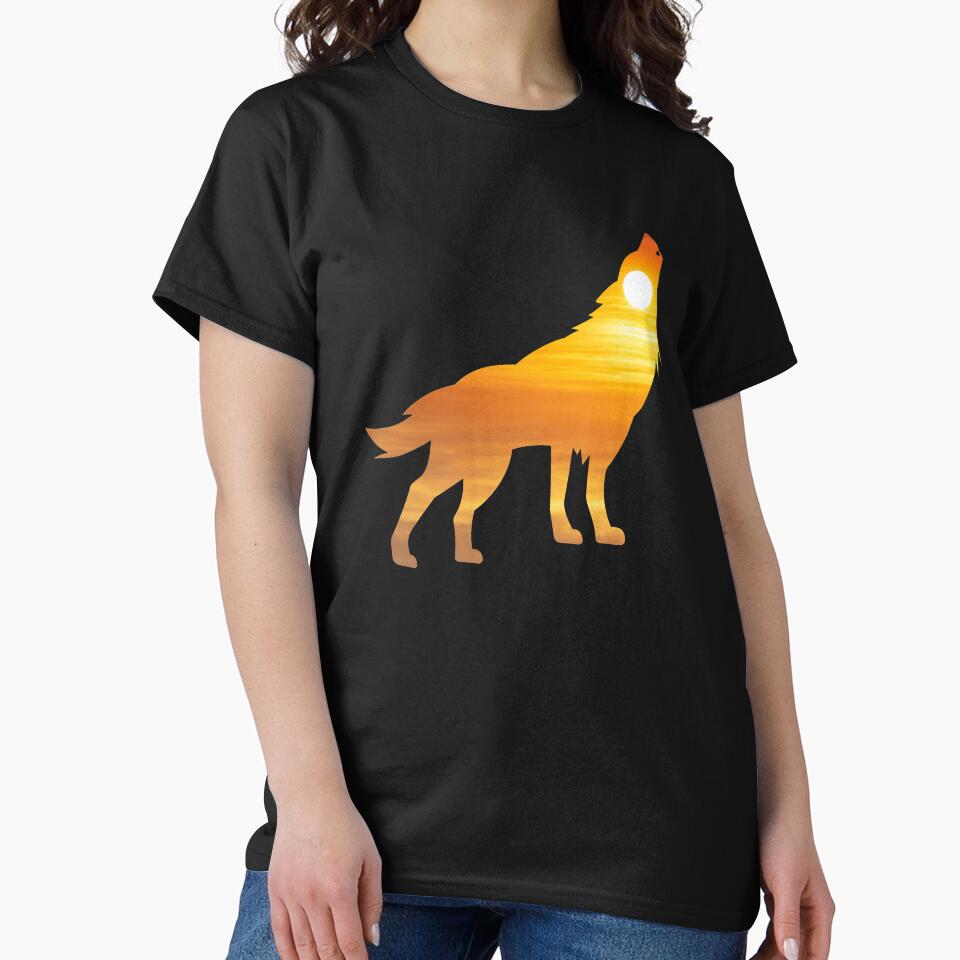 Wolf Silhouette Sunrise by alaechamlal