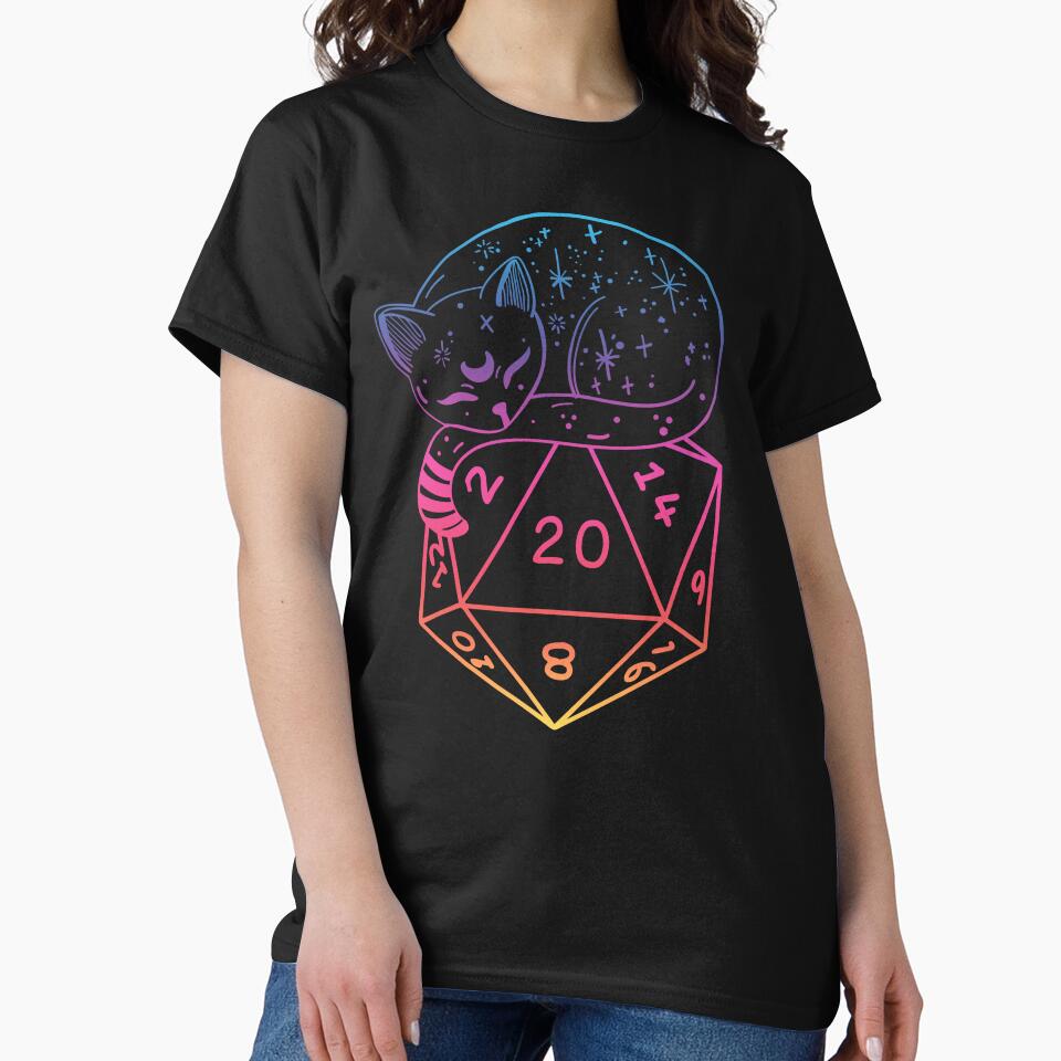 D20 CAT: Rainbow dnd dice. by DungeonAtelier