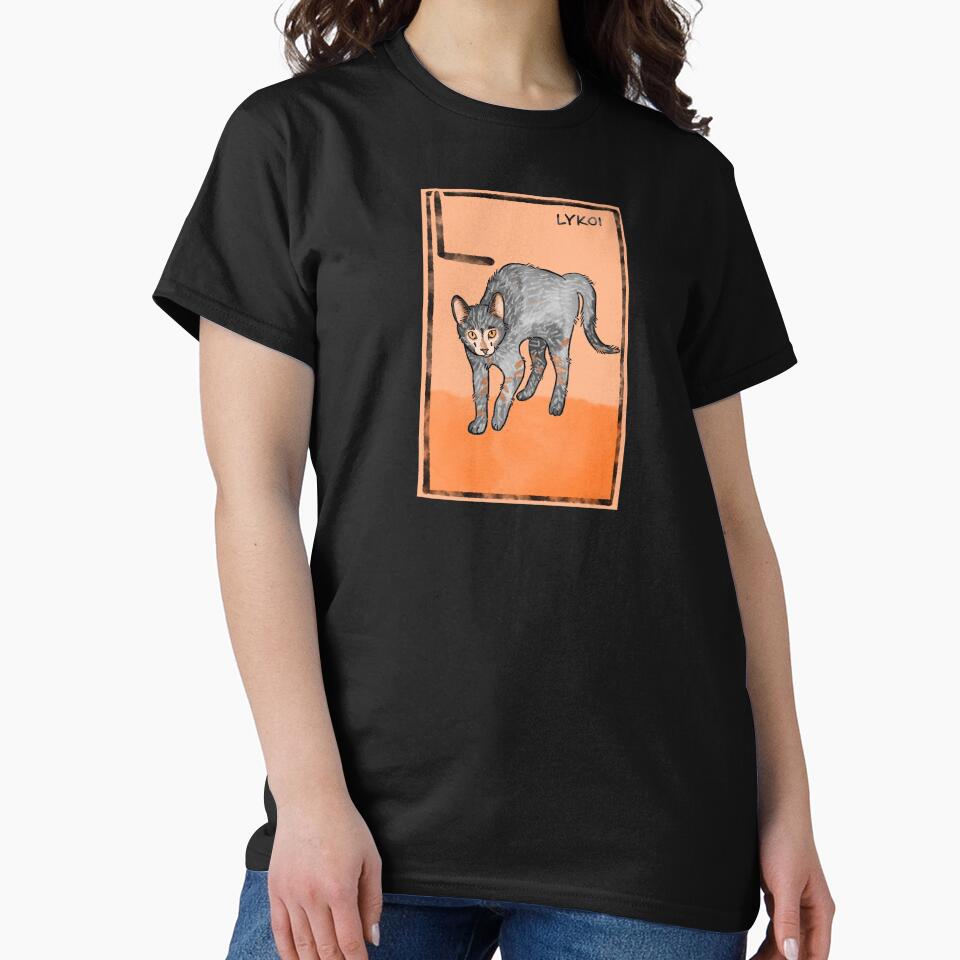 L is for lykoi | lykoi cat | hairless cat by DarbyHunterArt