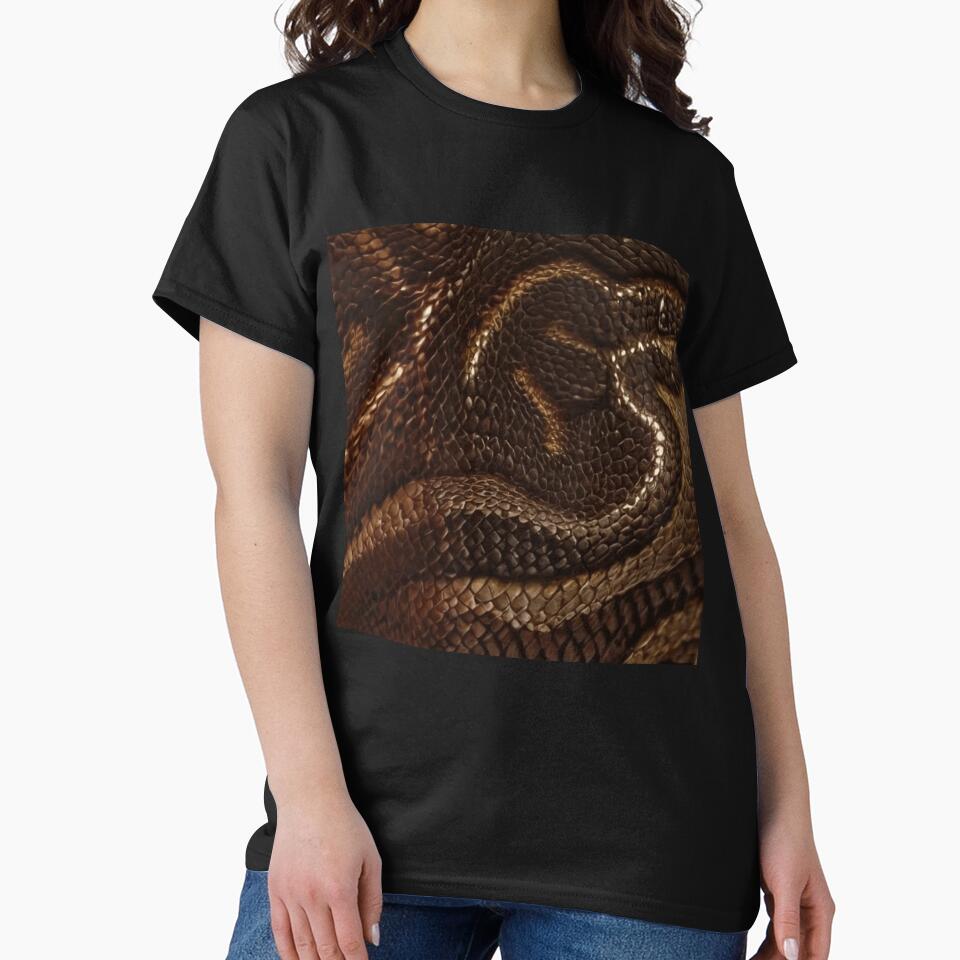 Printed image of shimmering snake skin by JaReVa