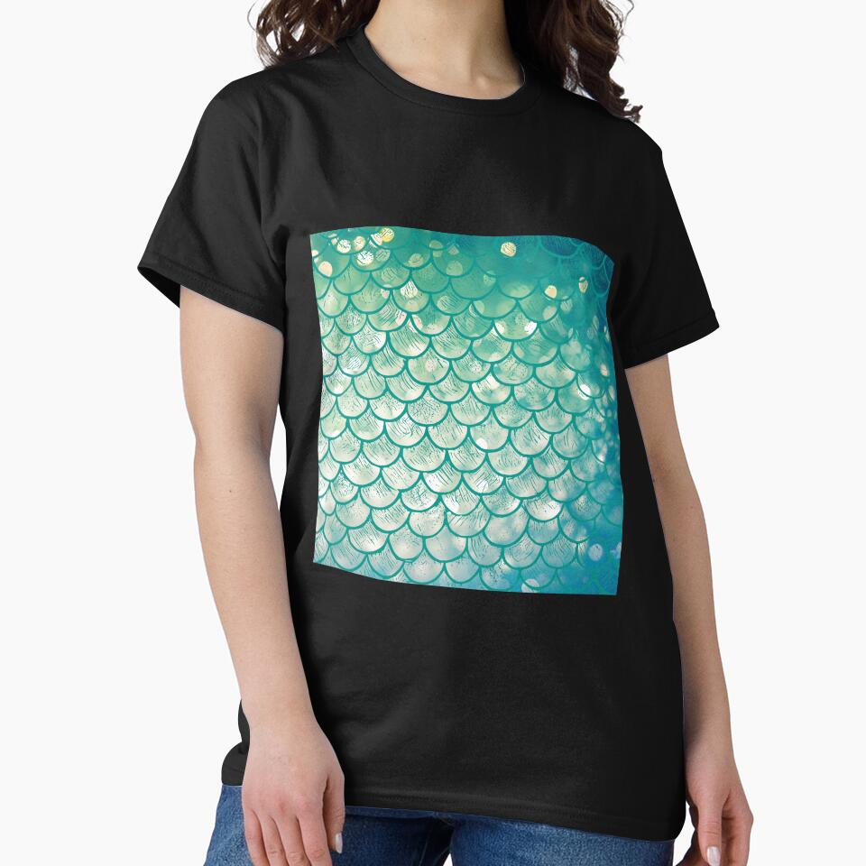Printed image of Bokeh Mermaid Tail pattern by JaReVa