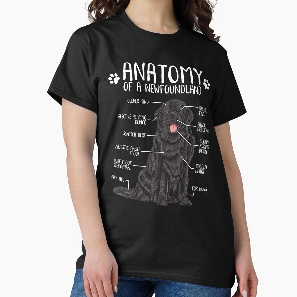 Funny Newfoundland Anatomy Newfie Dog Lover by lanynx design