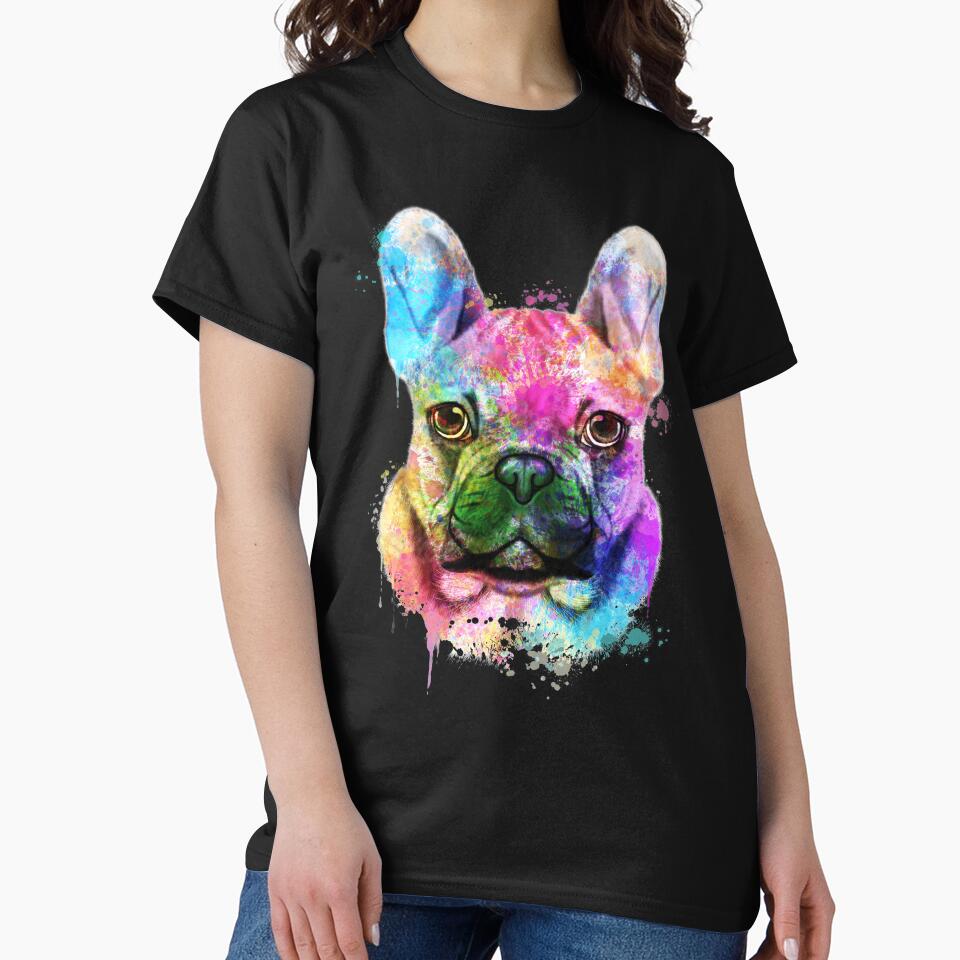 French Bulldog Watercolor, French Bulldog Painting, French Bulldog Portrait, French Bulldog art, French Bulldog illustration by RomanDigitalArt
