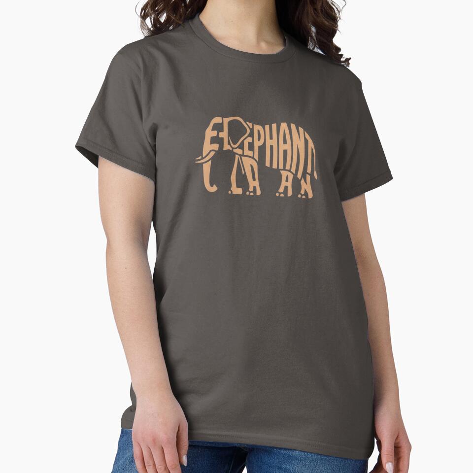 Elephant Clan Minimalist Graphic Long Sleeve ShirT by LittleLoopArt