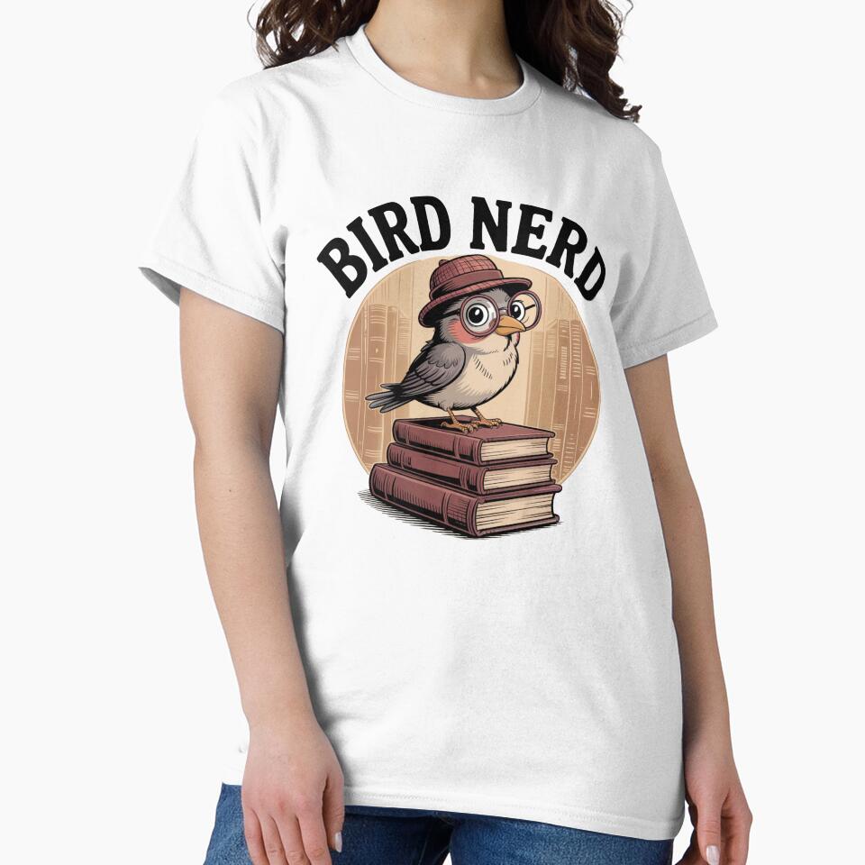 Bird Nerd | T-Shirt by NicolasGlowArt