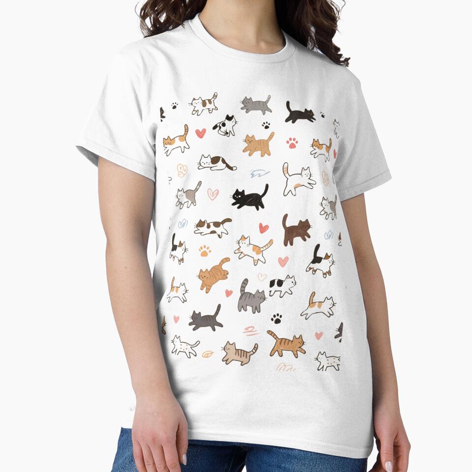 Cat printed doodles by Doodlesprouts08