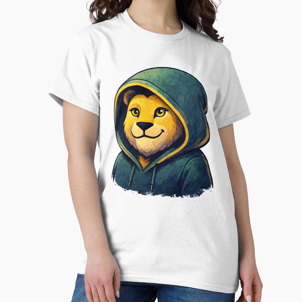 Lion Themed Printed T-Shirt by Combat Skies