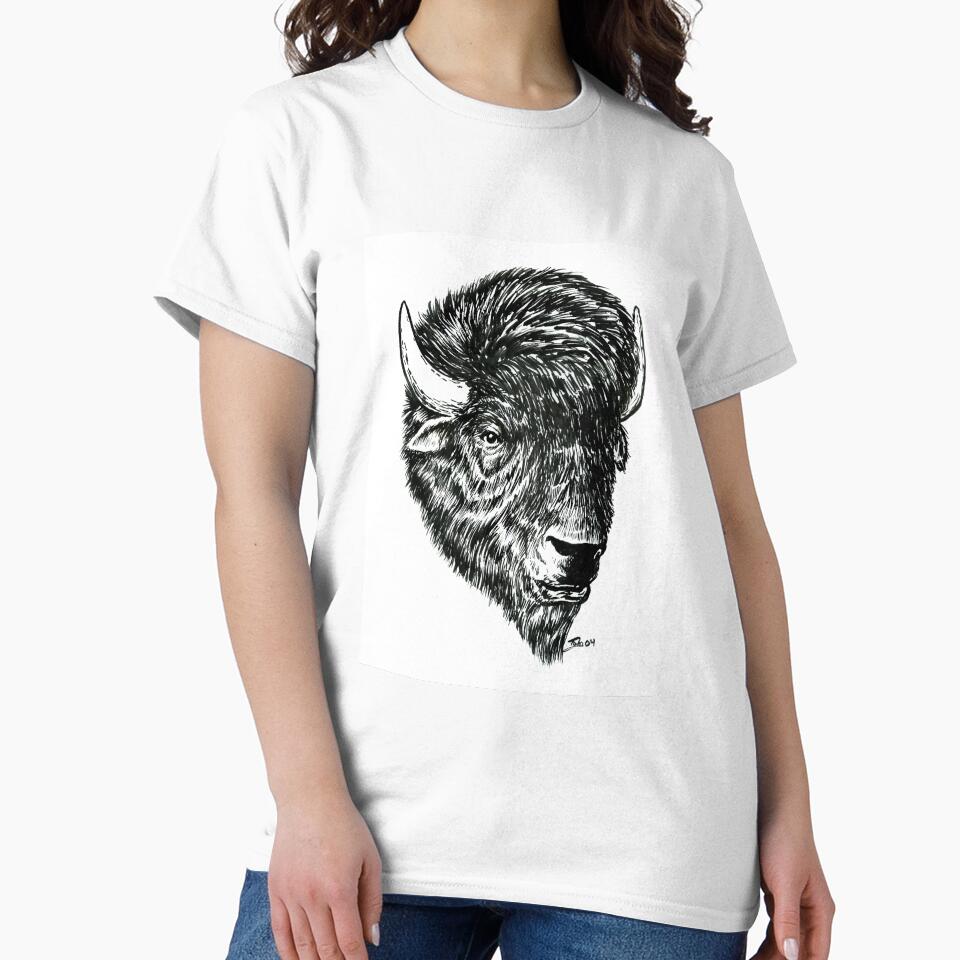 Wild Bison Buffalo Head by Critter Nation