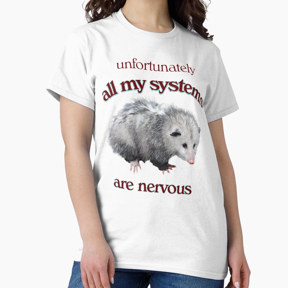 All My Systems Are Anxious Possum Meme by snazzyseagull