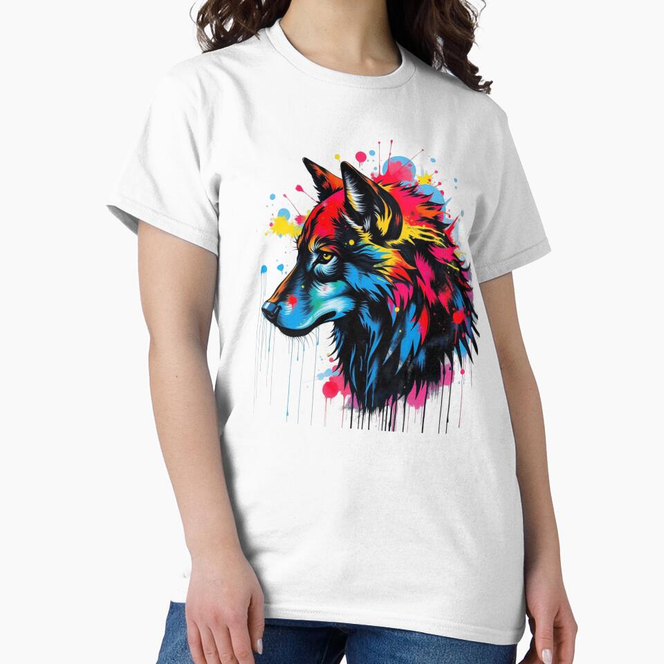 Painted Wolf Design by Planetporridge