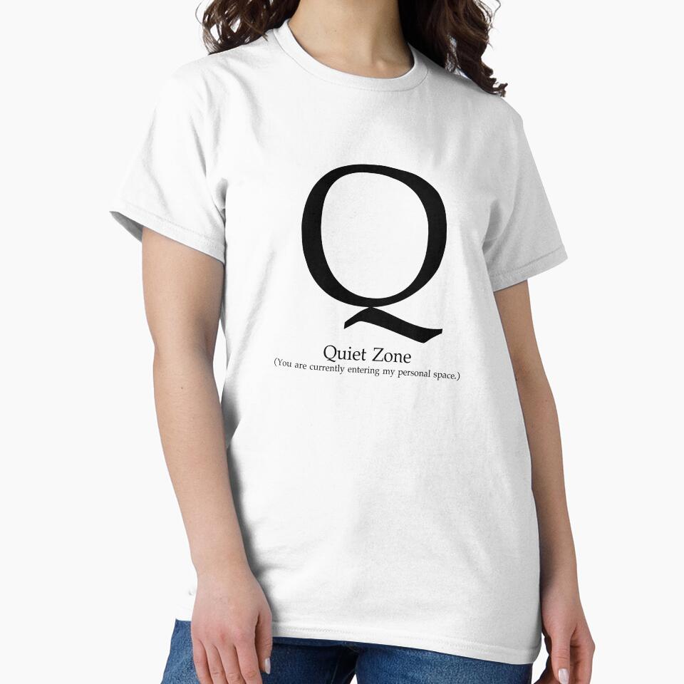 Letter Q Quiet Zone Personal Space by AVO-SOURCE