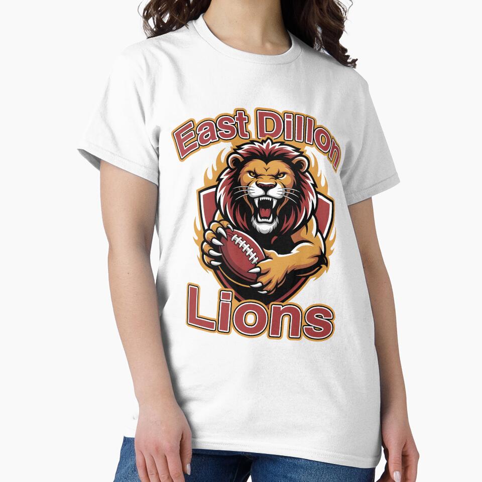 East Dillon Lions Team Design – A Powerful Sports Logo by Liva Art