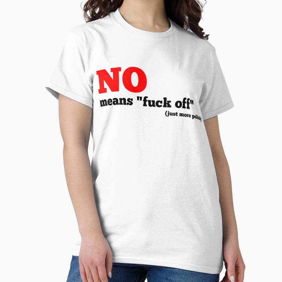 no means... simple slogan (black) by DuckvilleStudio