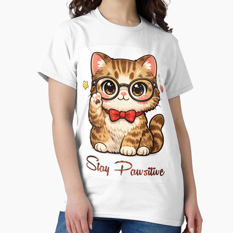 Cute Nerd Cat With Glasses by Divine Design's