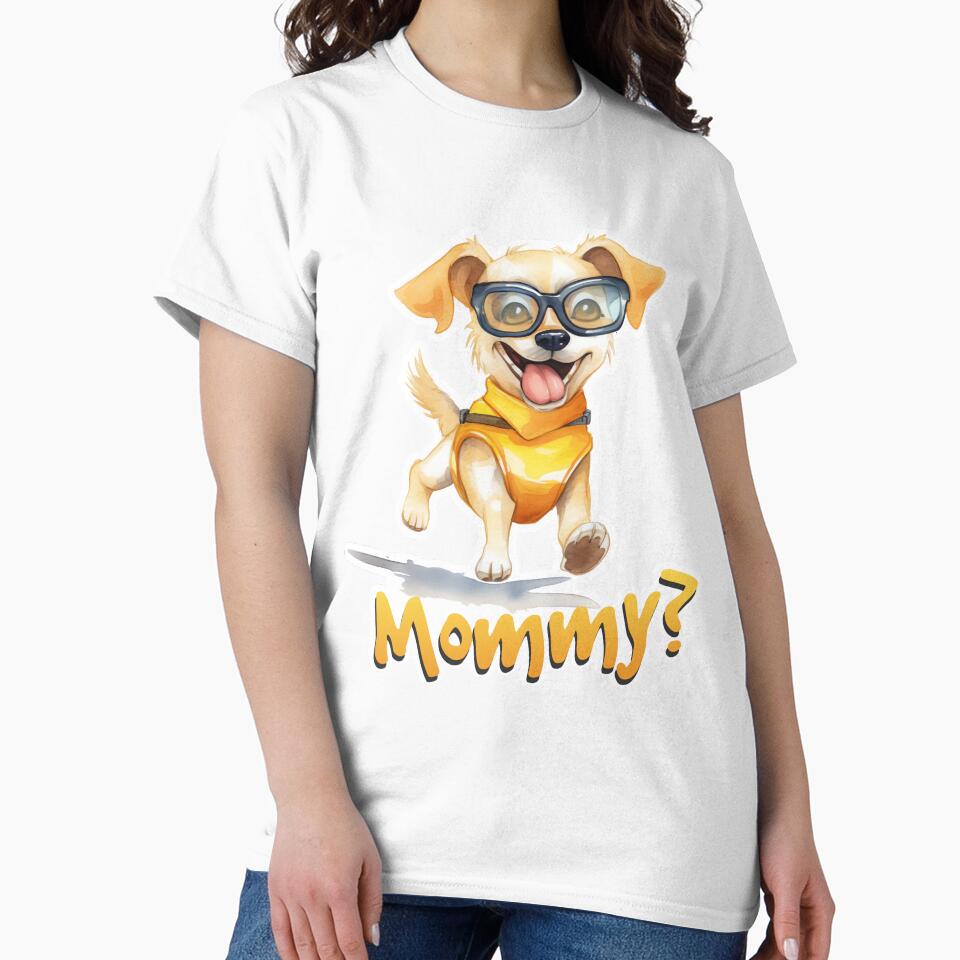 Watercolor funny dog mommy by FestDizajn
